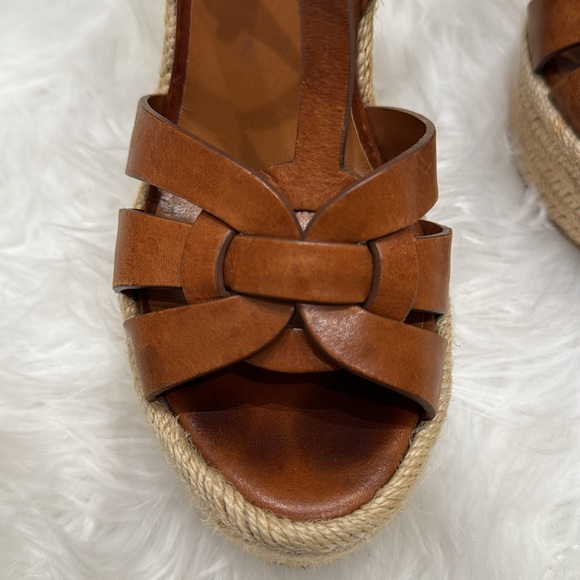 SAINT LAURENT YSL Tribute Wedges Camel Size 36.5 - Picture 5 of 8